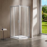 Душевой уголок, квадратный/прямоугольный VSS-1G900CLBN 900х900х1900 цвет профиля брашированный никель стекло прозрачное Vincea