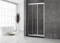 Душевая дверь раздвижная VN31-140-01-C5 1400x1950 профиль Хром стекло Прозрачное Veconi