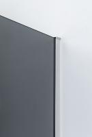 Душевой уголок прямоугольный.     SLIDER-AH-1-90-90/100-GRIGIO-Cr (900-1000)x900x1950 Cezares