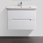 База под раковину подвесная с двумя выкатными ящиками, с доводчиками BelBagno