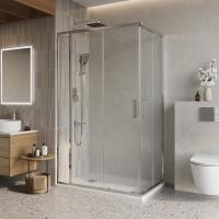 Душевой уголок прямоугольный LUCE-AH-21-110/90-C-Cr 1100x900x1950 BelBagno