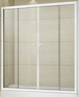 Раздвижная шторка на ванну RELAX-VF-2-150/145-C-Bi 1500х1450 Cezares